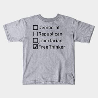 Free Thinker Kids T-Shirt